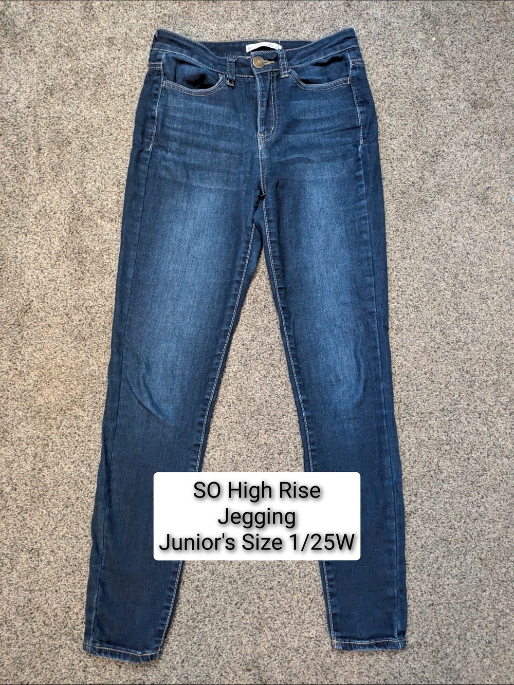 SO High-Rise Dark Blue Jeggings